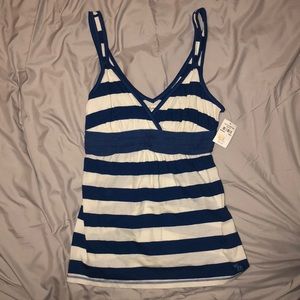 Abercrombie & Fitch Blue/White Tank Top, Size S